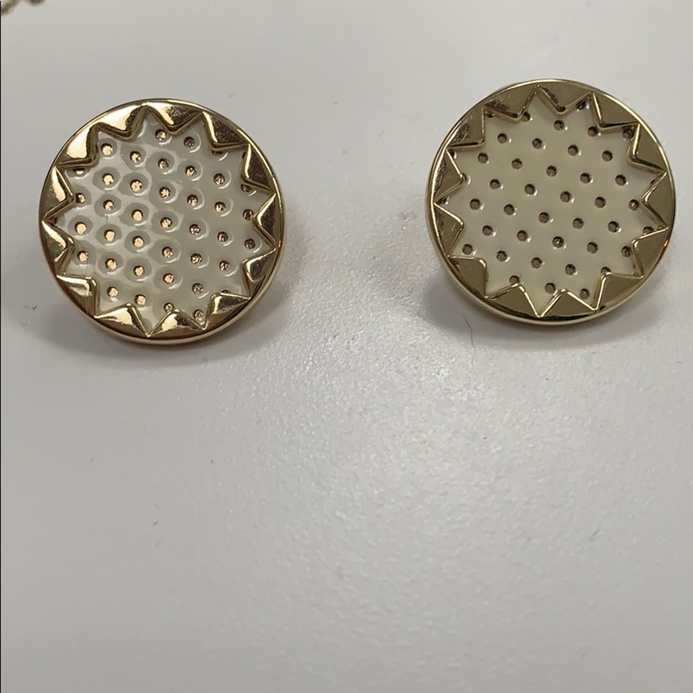 House of Harlow 1960 white Sunburst studs